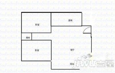 博雅德园3室2厅1卫123㎡户型图