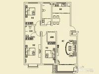 江山帝景3室2厅2卫148㎡户型图