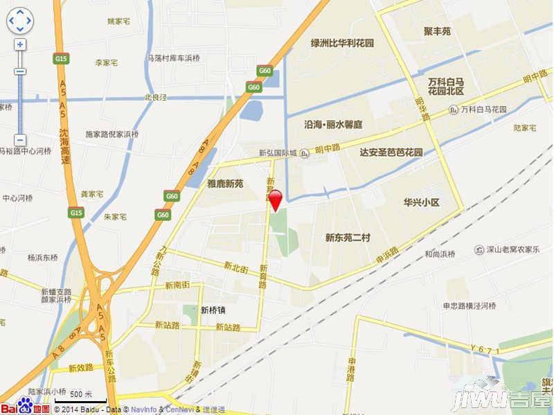 松江区新桥镇陈春路一号C-1号地块位置交通图