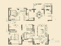 中环一号3室2厅2卫135㎡户型图