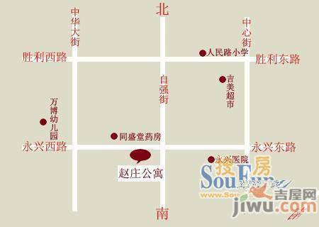 赵庄公寓位置交通图图片