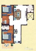 家美家园3室2厅1卫109㎡户型图