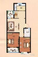 精信晨曦园2室2厅1卫84.2㎡户型图