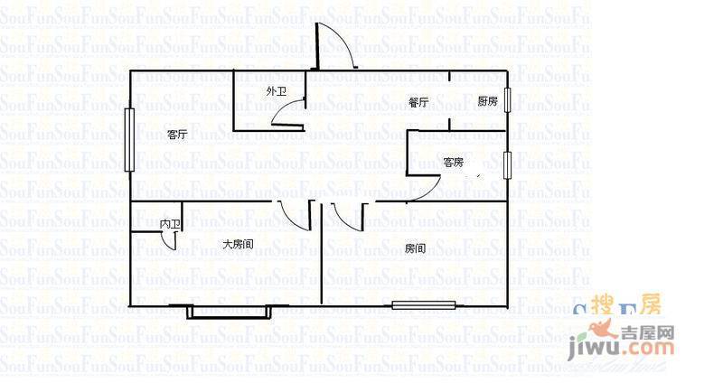 天龙南国名城2室1厅0卫户型图