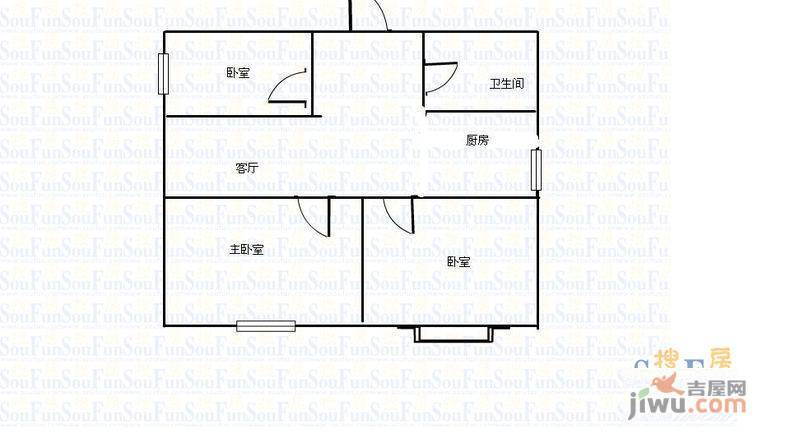 新青年公馆2室1厅0卫户型图