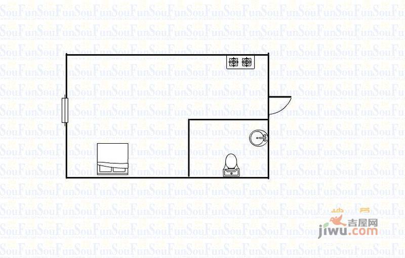 新青年公馆2室1厅0卫户型图