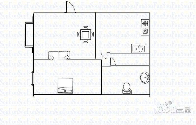 江南翠庭2室1厅0卫户型图