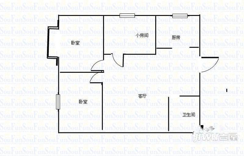 柳西苑2室1厅0卫户型图