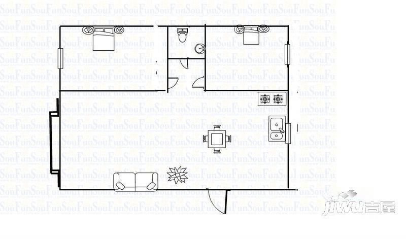 柳西苑2室1厅0卫户型图