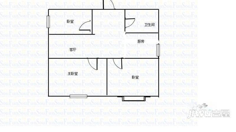 柳西苑2室1厅0卫户型图