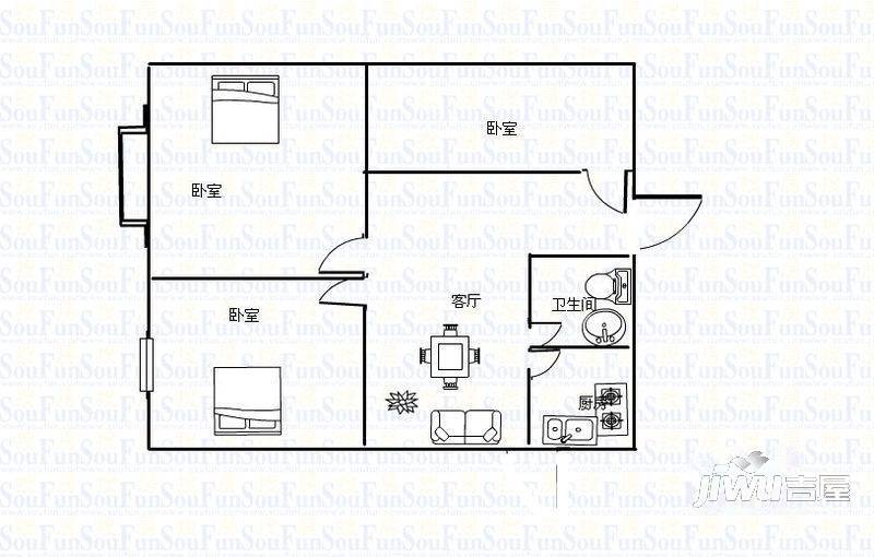 紫岚苑2室1厅0卫户型图