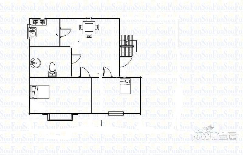 西京花园2室1厅0卫户型图