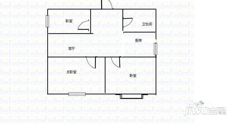 今日嘉园3室0厅0卫户型图