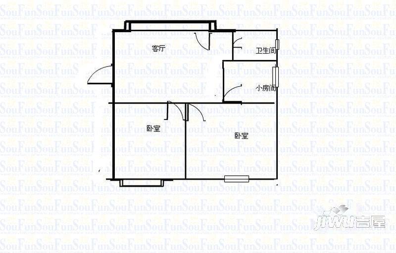 婺江新村2室1厅0卫户型图
