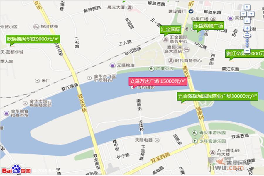 义乌万达广场位置交通图