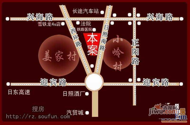 幸福家园位置交通图图片
