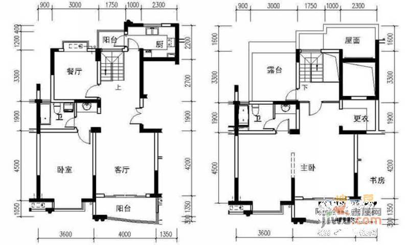 皇都花苑3室2厅2卫166㎡户型图