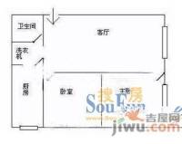 福达苑2室1厅1卫户型图