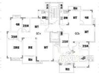 嘉城绿都芙蓉苑3室2厅2卫户型图