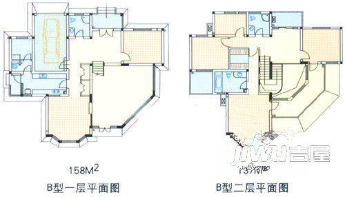 紫金豪庄3室2厅2卫131㎡户型图