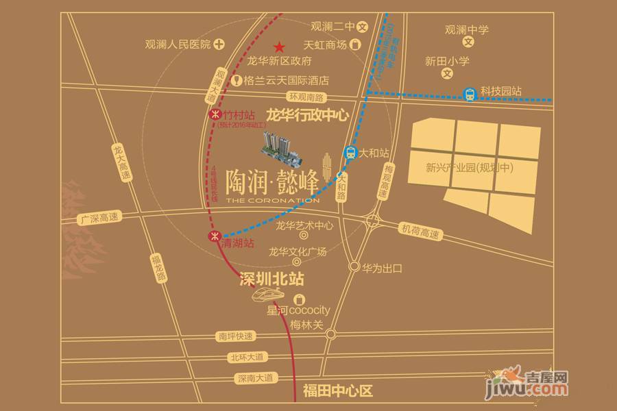 陶润·懿峰位置交通图图片