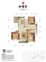 和锦园3室2厅2卫143㎡户型图