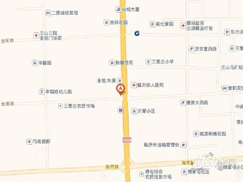 永恒华源位置交通图图片