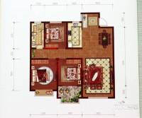 阜丰康桥郡3室2厅1卫111㎡户型图