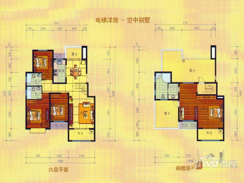 柳溪美庐4室3厅3卫212㎡户型图