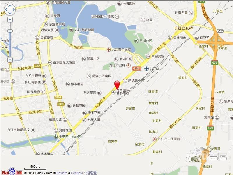 九江信华国际商务中心位置交通图图片