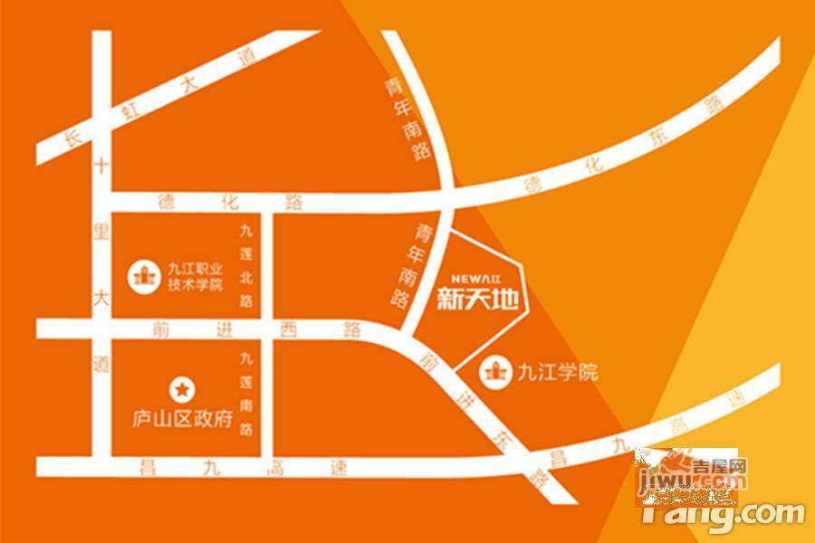 九江新天地位置交通图图片