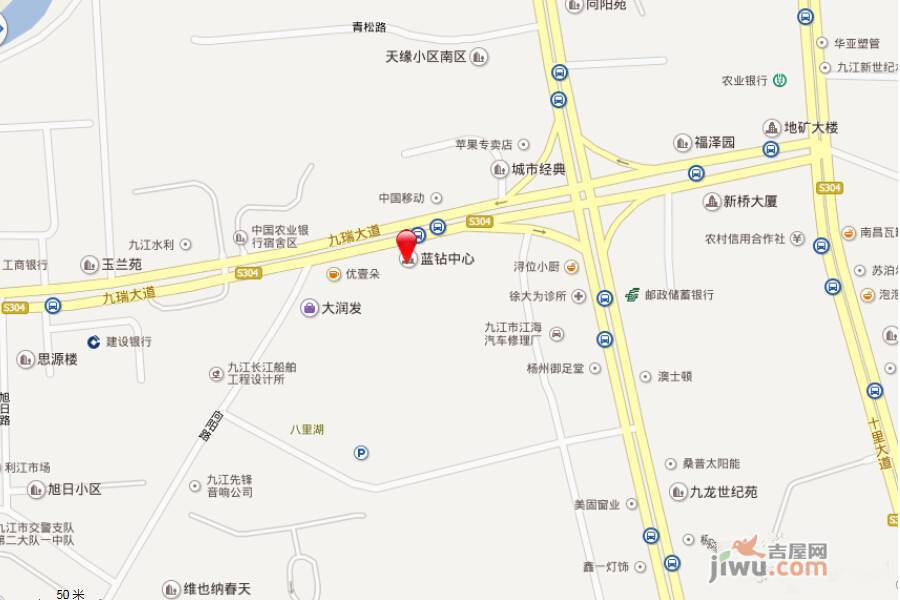 大润发广场﹒蓝钻中心位置交通图图片
