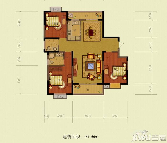 金地国际商住楼户型图