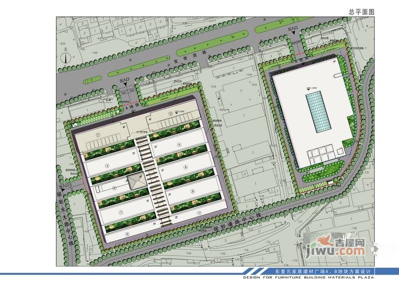 东壹元家居建材广场规划图图片