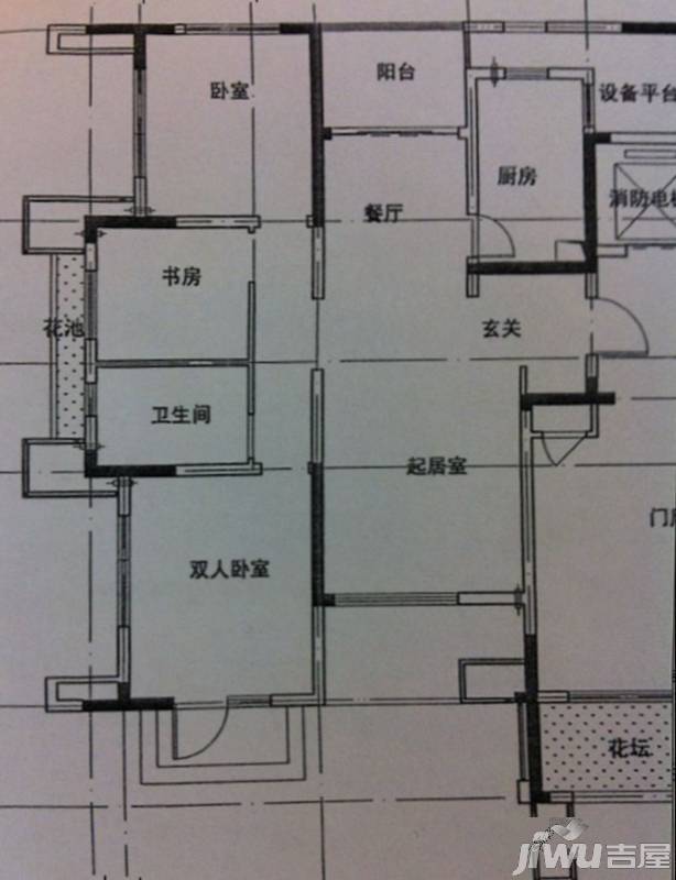 虹锦湾4室2厅2卫143㎡户型图