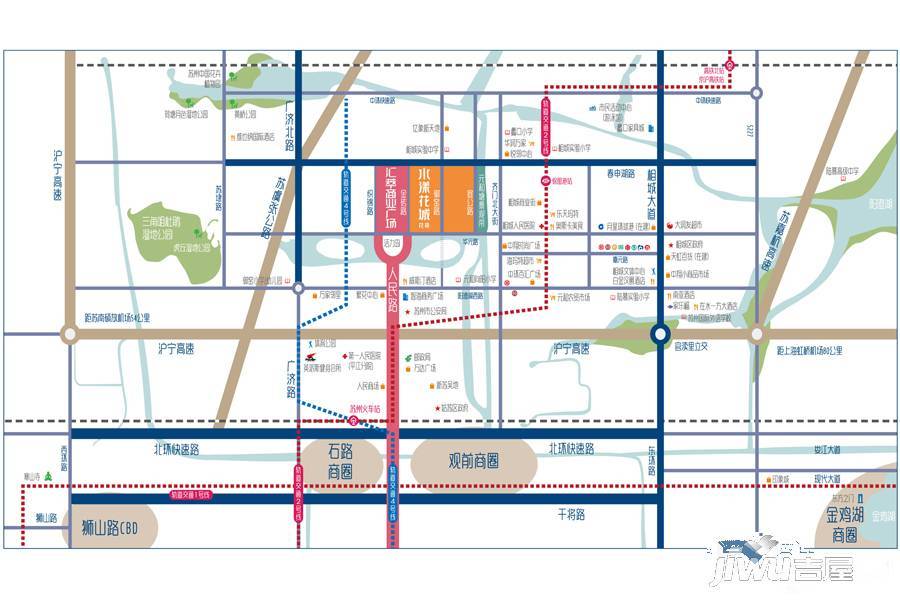 水漾花城花苑位置交通图图片