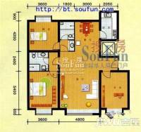 鹿鸣苑3室2厅2卫152㎡户型图