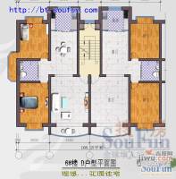 理想嘉苑2室2厅1卫108.2㎡户型图