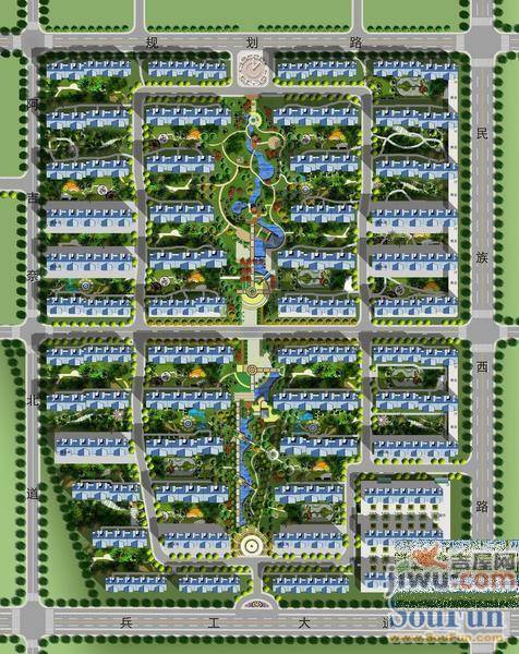 海威住宅小区规划图图片