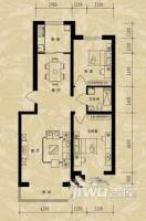 景观家园2室2厅1卫94㎡户型图