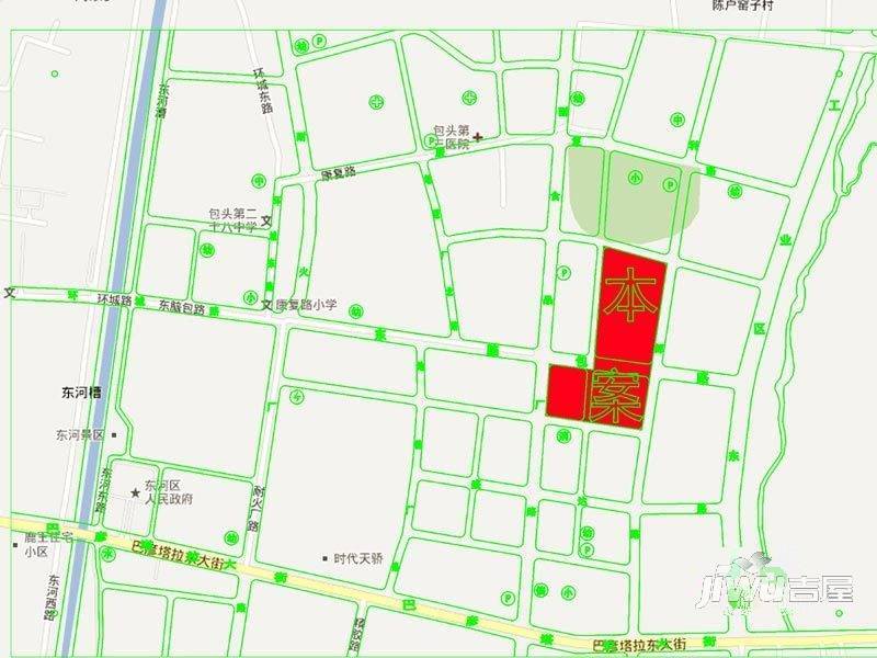 滨河金典商住花苑位置交通图4