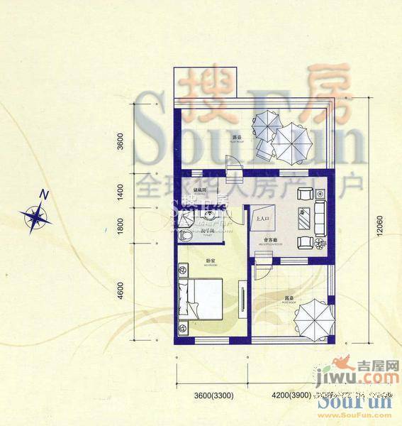 筑石居易5室3厅2卫户型图