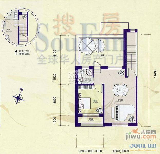 筑石居易5室3厅2卫户型图