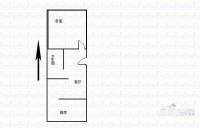 市邮政局住宅楼1室1厅1卫户型图