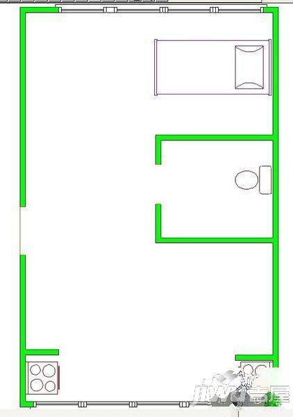 公交集团2室1厅1卫户型图