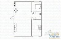 恒泰馨居2室2厅1卫户型图