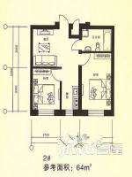前锋二区2室1厅1卫户型图