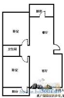 湘潭小区2室2厅1卫户型图