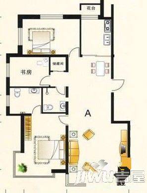 华隆尚都东郡3室2厅2卫户型图