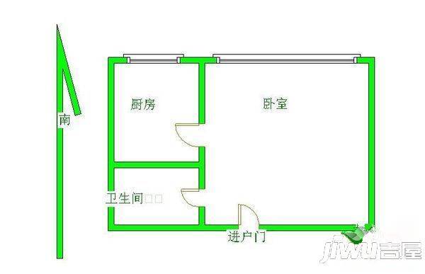 嘉业瀚林苑2室2厅1卫99㎡户型图